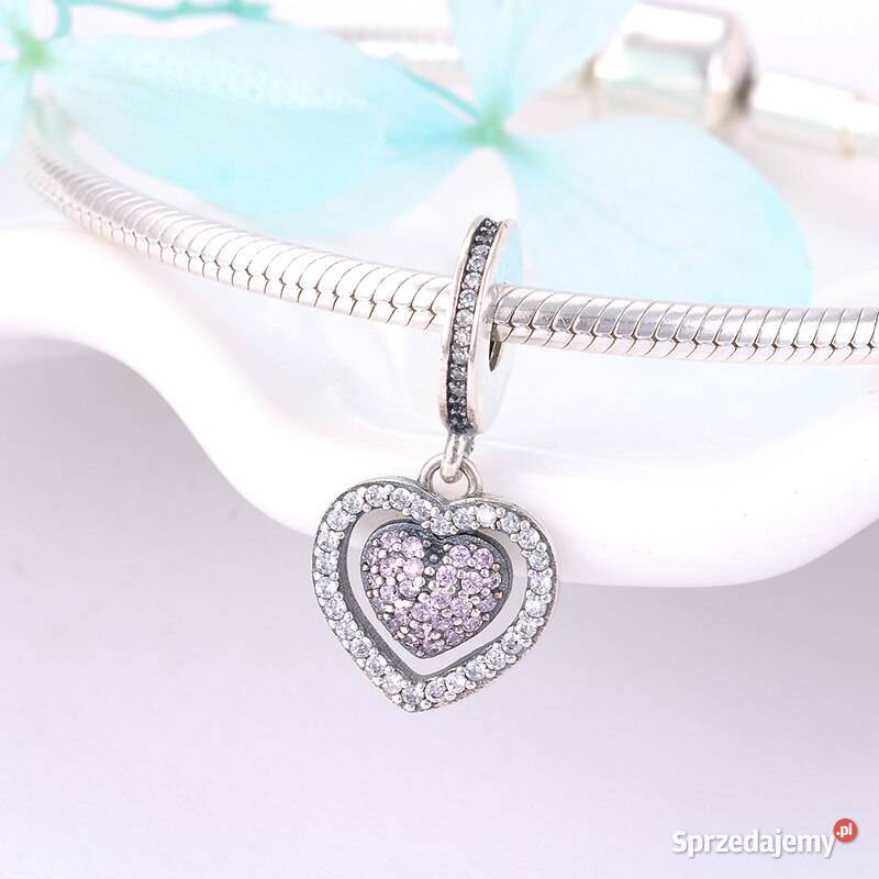 Pandora Charm Moments zawieszka koralik serce w srebro Warszawa