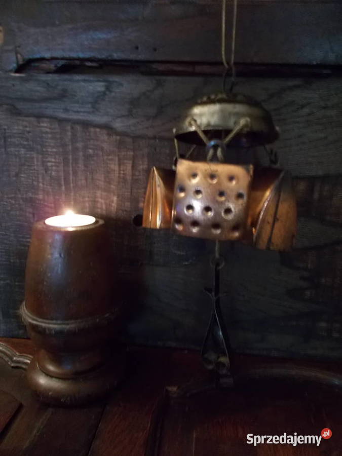 Stary Dzwonek Alpejski Puncowana Miedź Vintage Szczecin