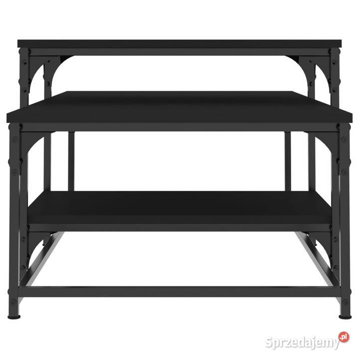Stolik kawowy czarny 102x60x45 materiał Stoły Warszawa