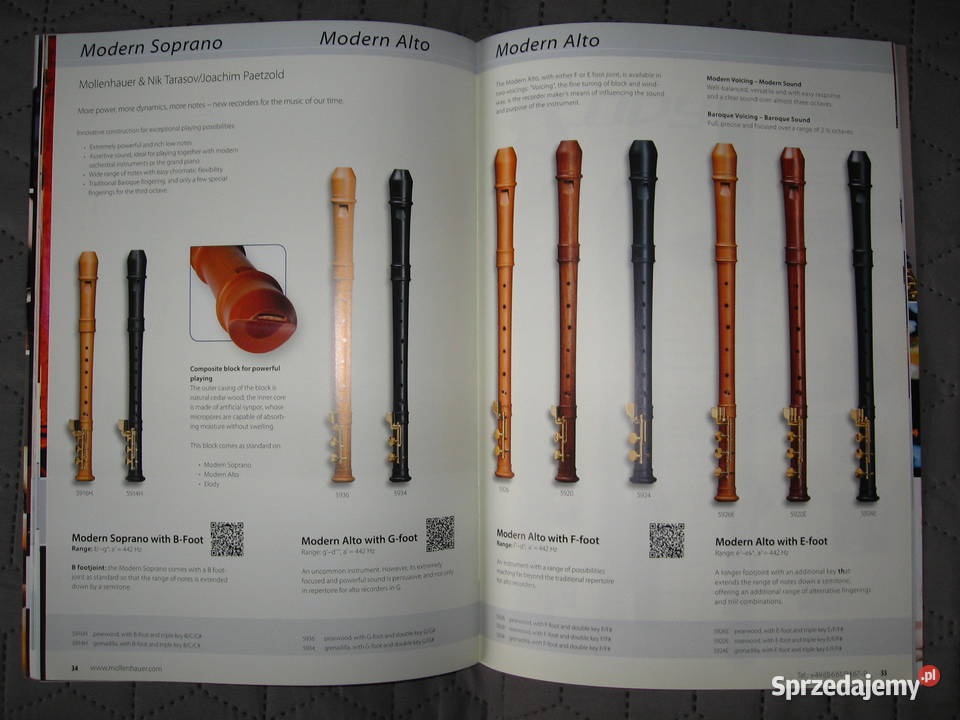 Mollenhauer Recorders Catalog katalog fletów Kępice