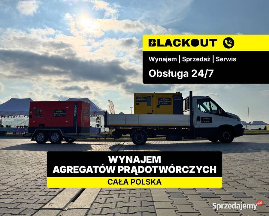 Agregaty Prądotwórcze Wynajem 247 3kW 500kW Zielona Góra