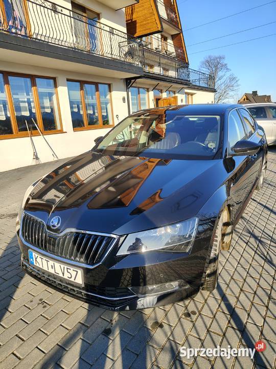 Piękna Skoda Superb III 4x4 L K czarny Bukowina Tatrzańska