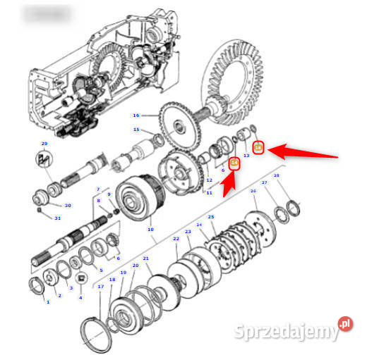 PIERŚCIEŃ ZAMKOWY MASSEY FERGUSSON 3382874M11 Radomsko