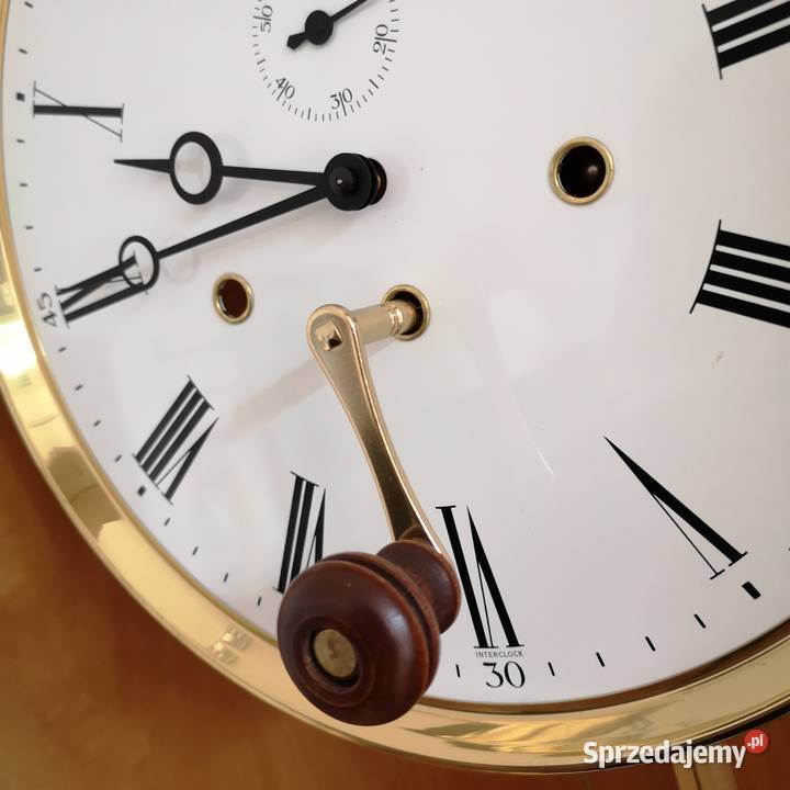 Duży zegar stojący Interclock mechaniczny Gorzów Wielkopolski