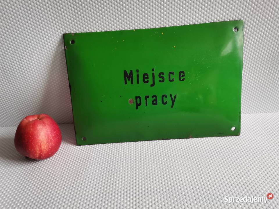 Stara tablica tabliczka informacyjna Miejsce Katowice