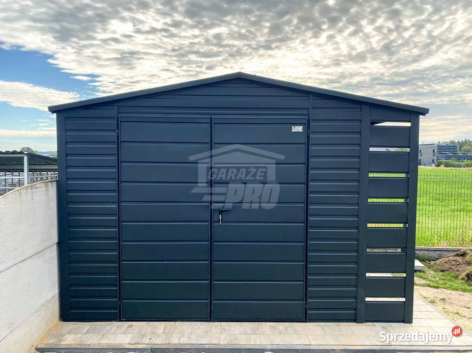 Schowek domek ogrodowy 3x2m wiata 05m brama