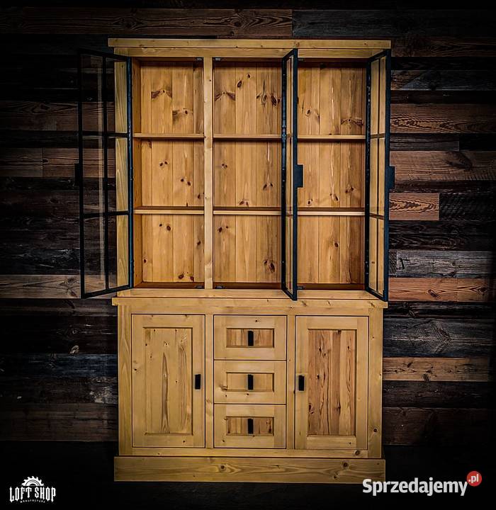 Witryna drewniana PINE witryna loftowa dolnośląskie Jelcz-Laskowice