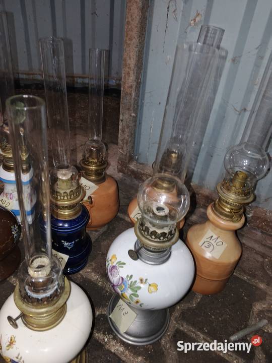lampy naftowe porcelana świętokrzyskie Fałków