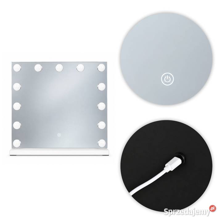 Lustro do makijażu LED ModernHome 50x40 13 42.5cm opolskie