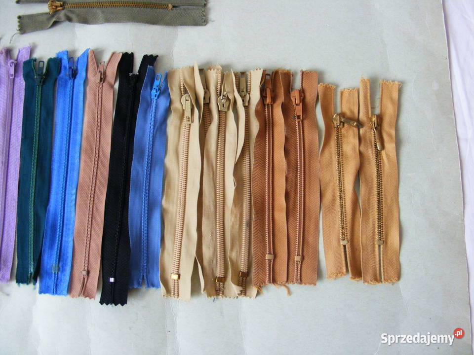 Zamki suwaki błyskawiczne nowe 22 sztuki Oborniki Śląskie sprzedam