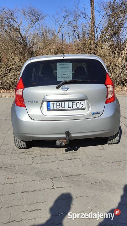Nissan note e12 15 dci 90 2014 Tekna 155 przyciemniane szyby Note Busko-Zdrój