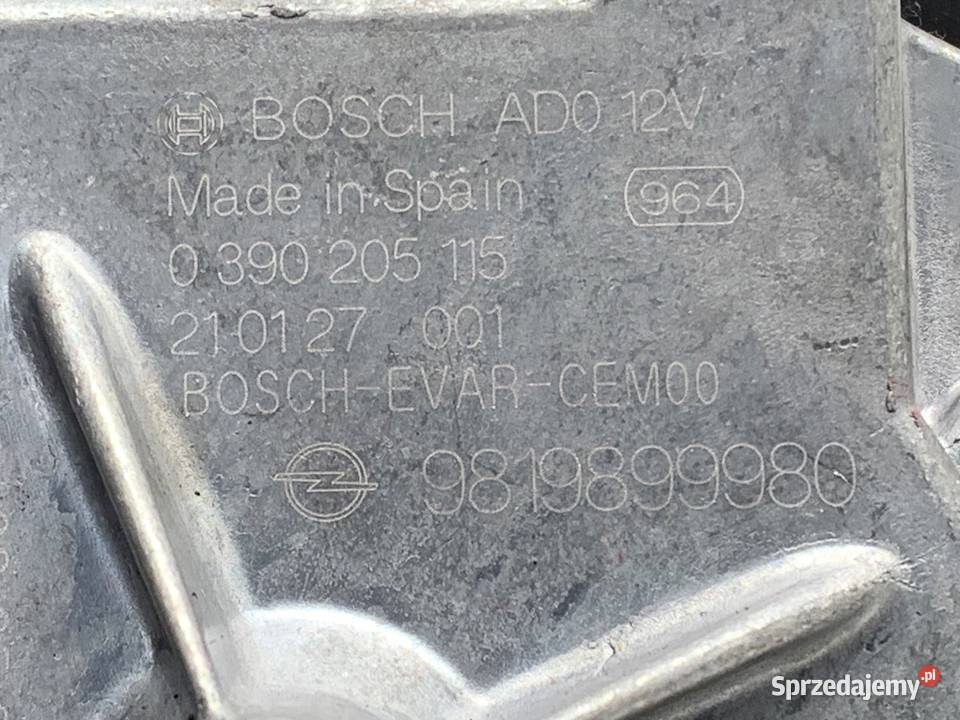 SILNIK WYCIERACZEK TYŁ OPEL CROSSLAND 9819899980