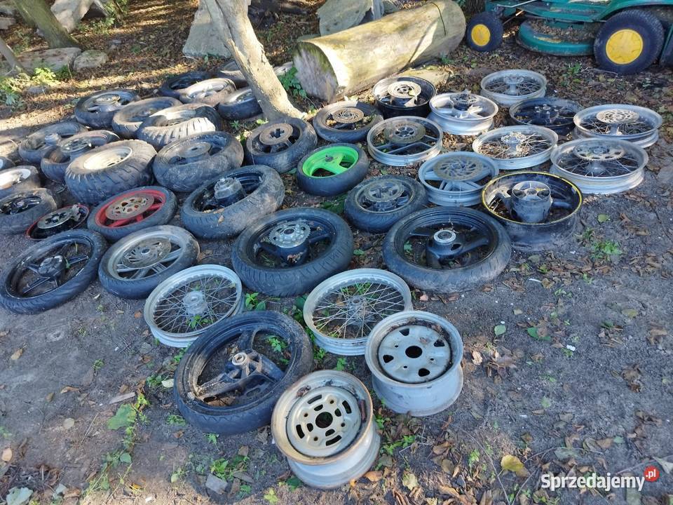 Felgi motocyklowe pakiet okazja 100 sztuk Słodków-Kolonia sprzedam