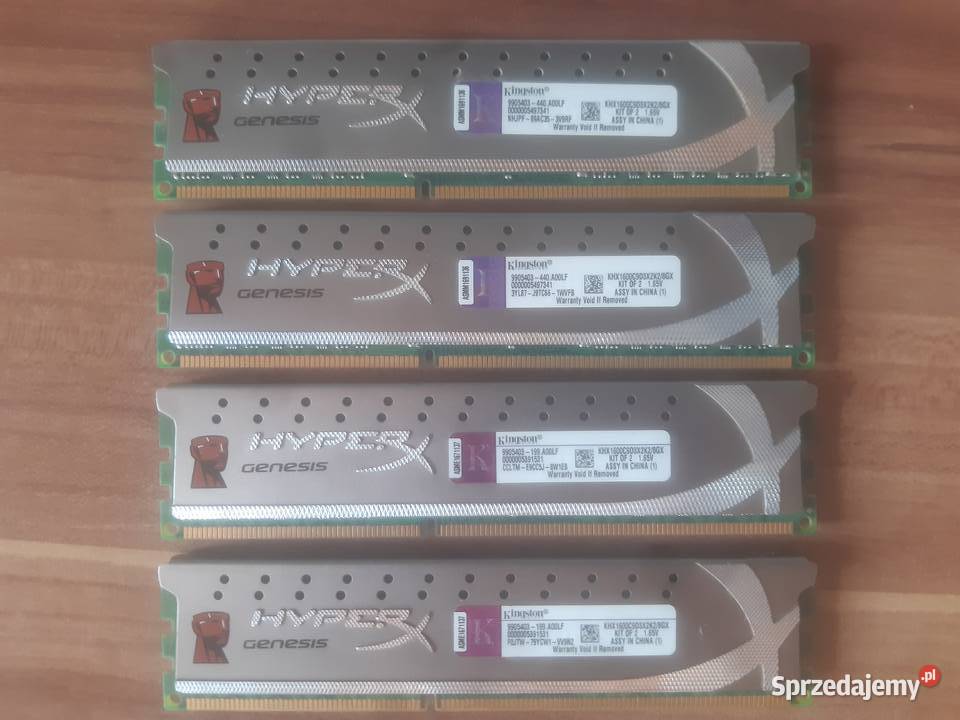 Pamięć RAM DDR3 Kingston hyperX 1600 mhz Pojemność 16GB Pamięci Brzyno