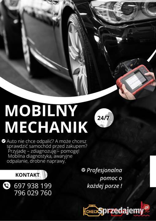 Mobilny mechanik Diagnostyka komputerowa Naprawa i warsztat wielkopolskie Konin