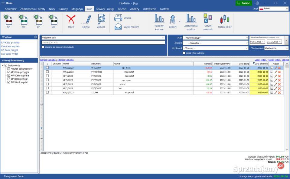 Faktura Pro faktury z magazynem i KSeF Łódź