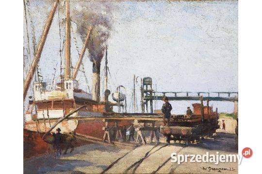 GRAŃZOW Władysław 1872 Warszawa 1932 Paryż Widok Malarstwo wielkopolskie Poznań