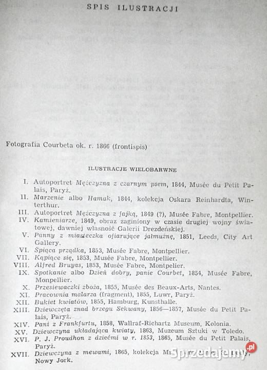 Courbet nie ułuda lecz prawda Marie Luise Chełm sprzedam