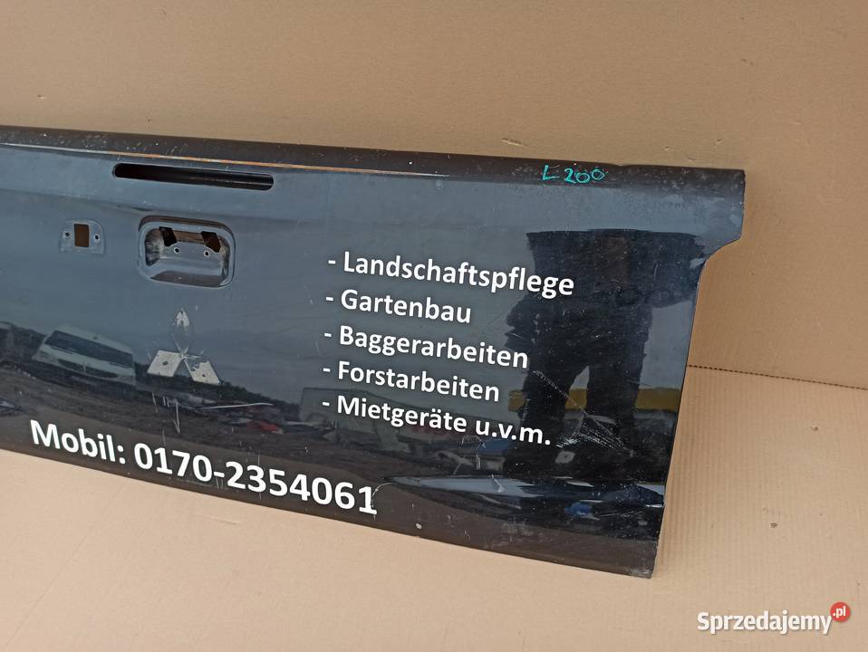 MITSUBISHI L200 KLAPA BAGAŻNIKA BURTA TYŁ części blacharskie Trzciel sprzedam