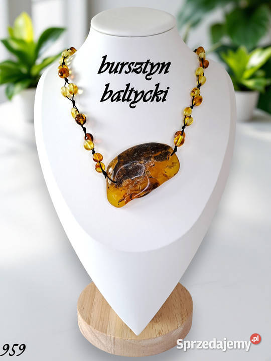 Korale z bursztynu BURSZTYN bałtycki baroczek i mazowieckie