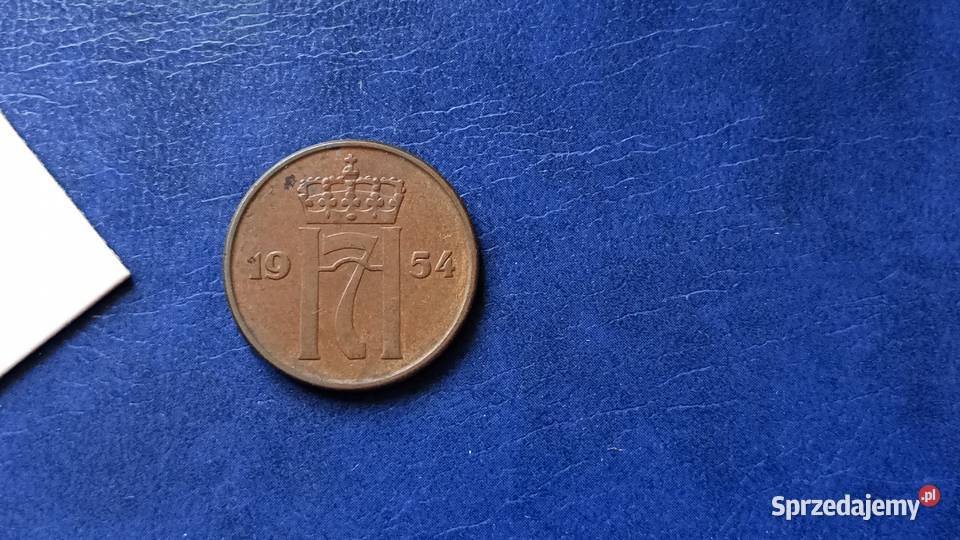 Stare monety 5 ore 1954 Norwegia Lesko sprzedam