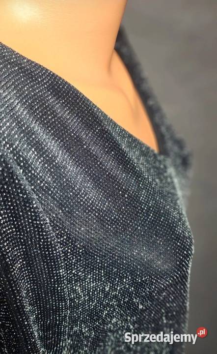 Bluzka damska HM czarna M z dekoltem dolnośląskie Oława