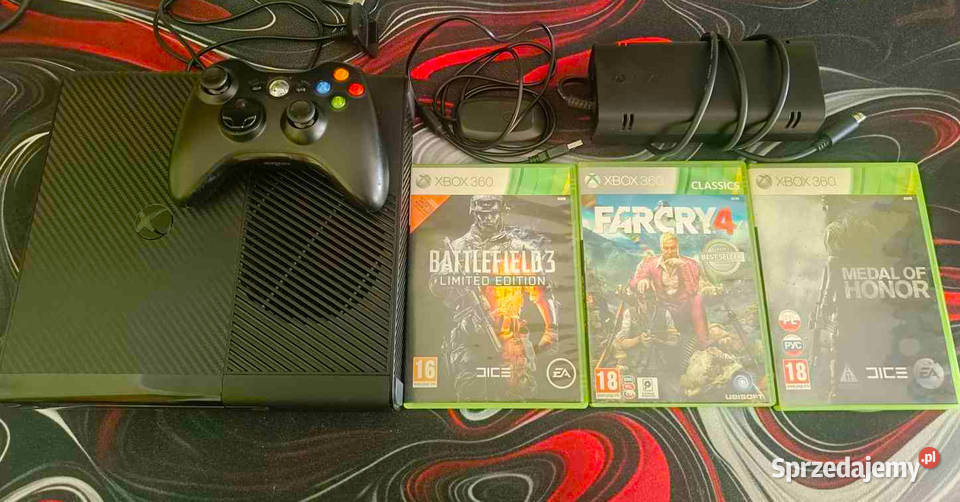 Konsola XBOX 360 500GB 1 Pad 3 Gry Dodatki