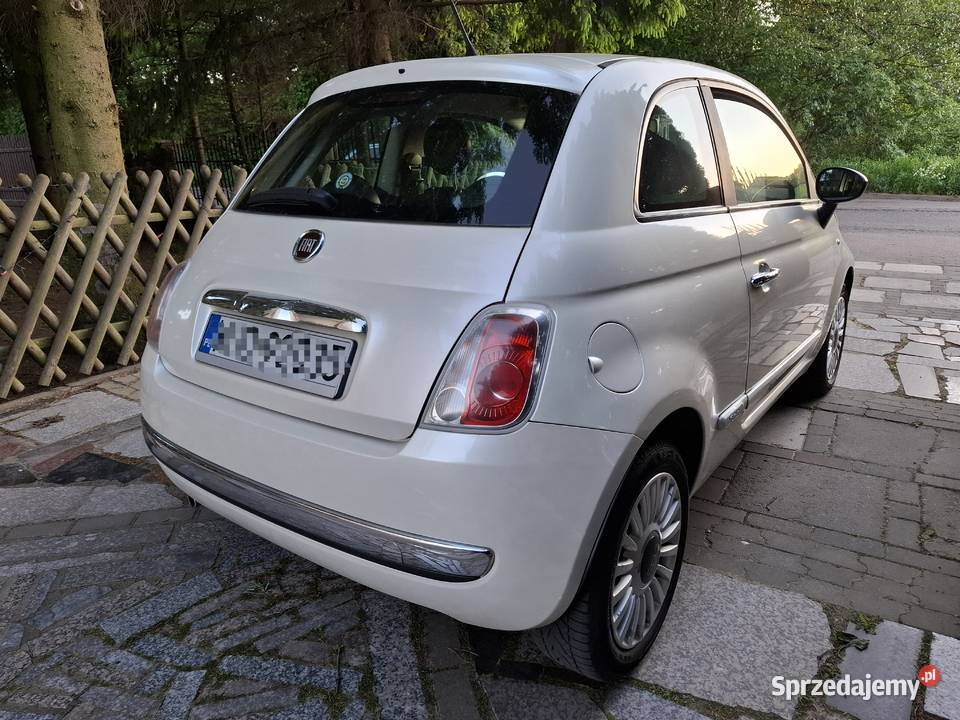 Fiat 500 Benzyna 12 Zadbany Biala Perla 1200cm3