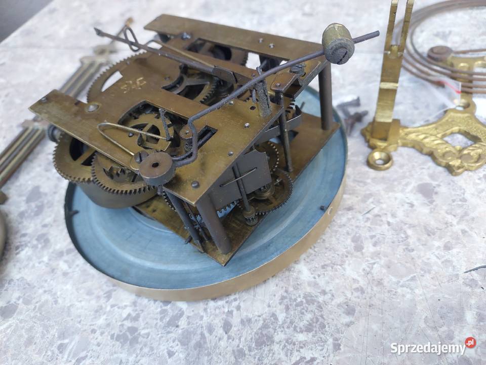 169 Zestaw mechanizm starego zegara ściennego pomorskie Tczew