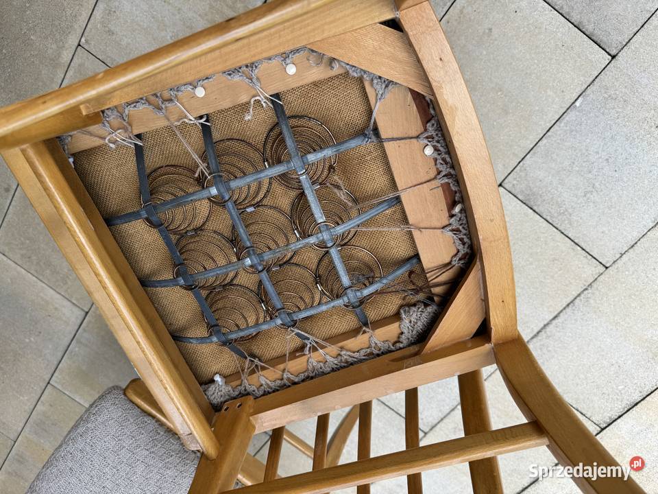 Krzesła patyczaki art deco vintage PRL na