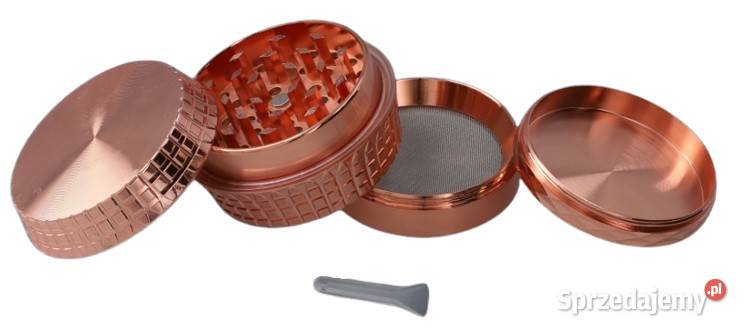 Miedziany Grinder Crusher Młynek do Tytoniu Ziół Ostrowy nad Okszą