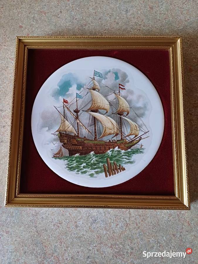 vintage obrazek na porcelanie Nowy Targ sprzedam