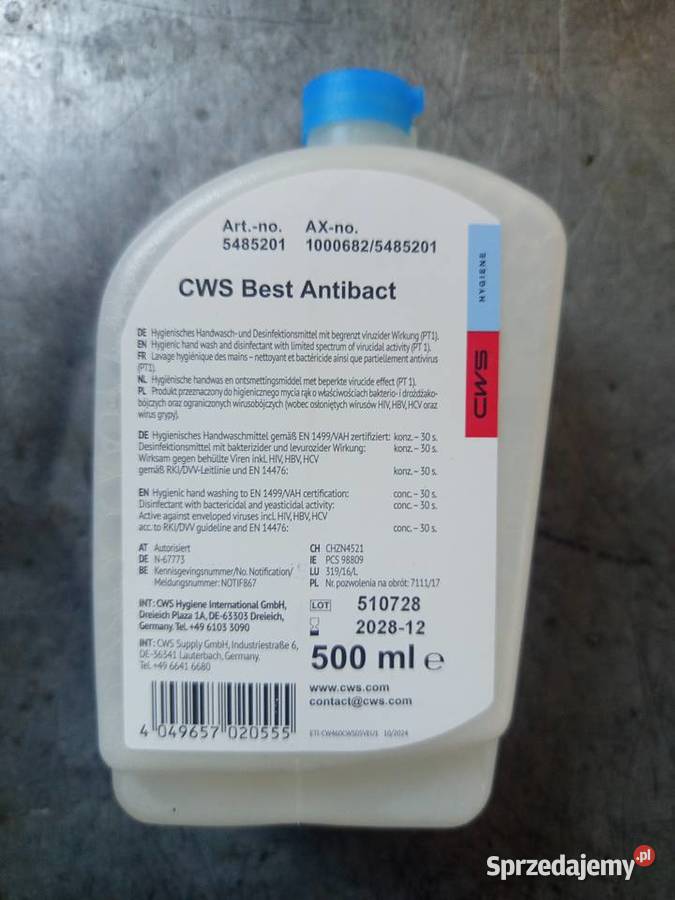 CWS best antibact 500ml śląskie Pszczyna