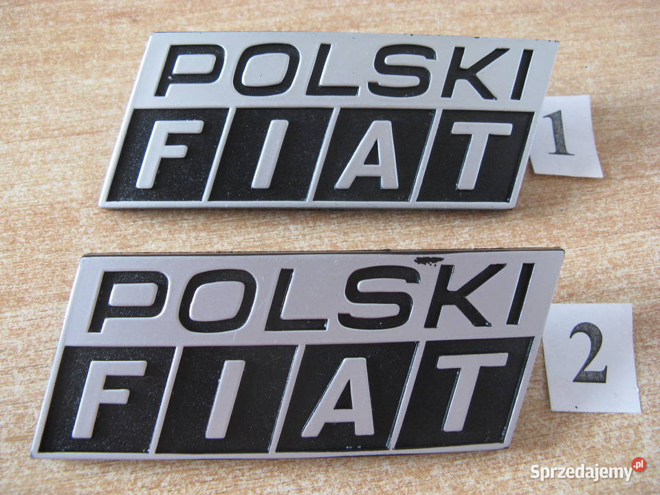 Emblemat POLSKI FIAT logo znaczek NOWY ORYGINAŁ Emblematy śląskie Dąbrowa Górnicza sprzedam
