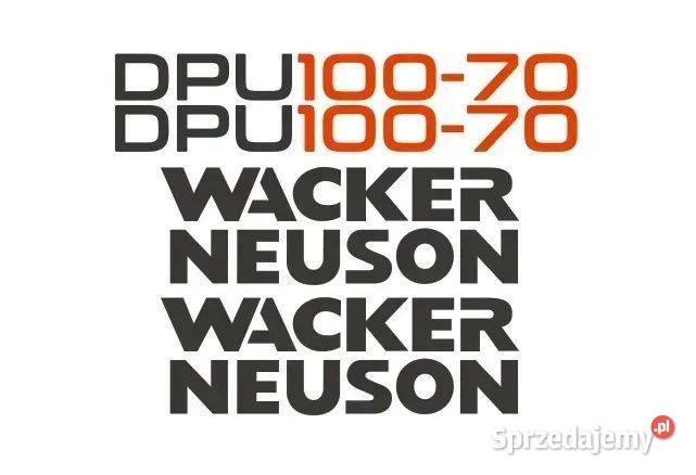 Naklejki oklejenie WACKER NEUSON DPU 10070 Janików