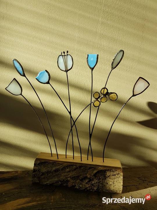 Kwiaty witrażowe ozdoba opolskie Nysa