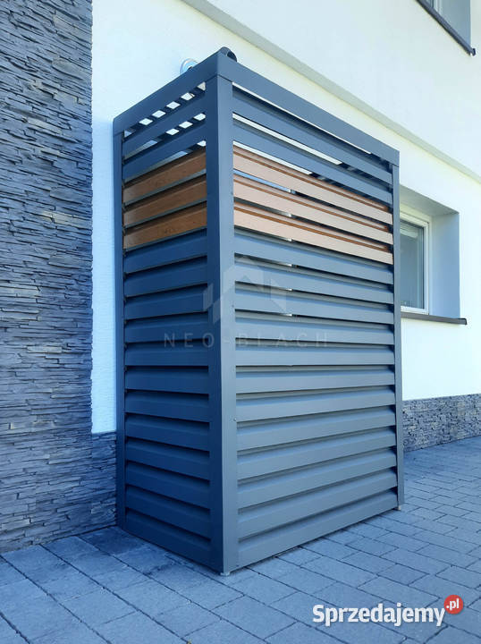 Osłona pompy ciepła 80x50x200 antracyt jasny Płock