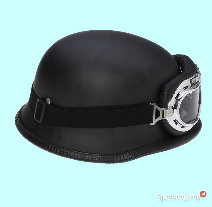 N38 HEŁM Kask Niemiecki German i GOGLE RETRO Zabrze