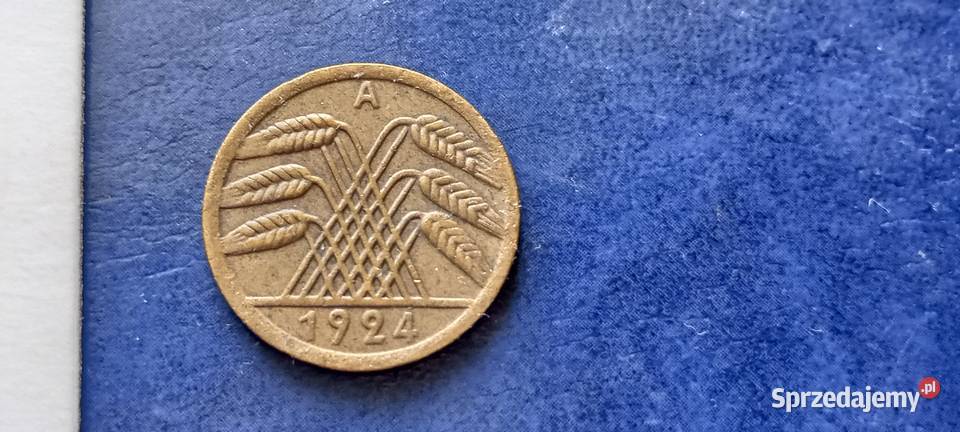 Stare monety 50 rentenfenig 1924 A Niemcy podkarpackie Lesko