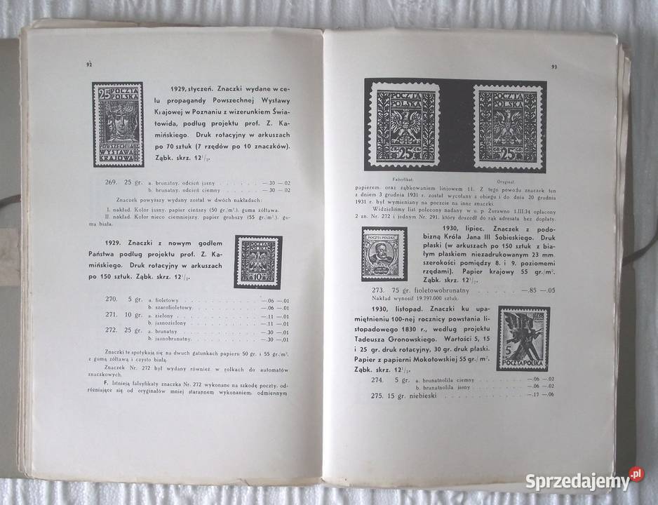 R Polskie znaki pocztowe Łaszkiewicz 1935 r Antykwariat Warszawa