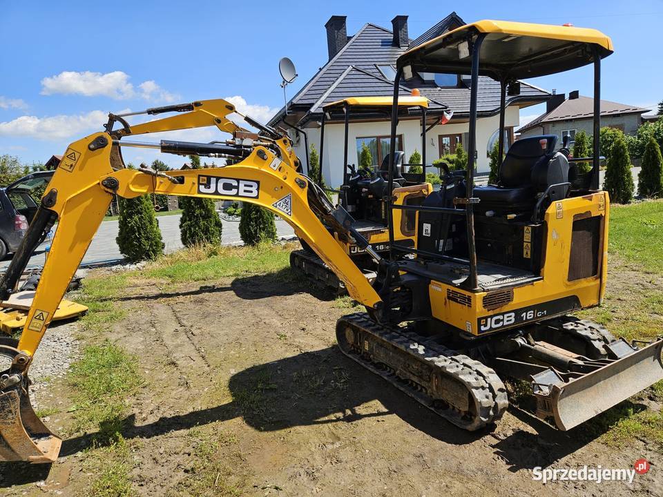 JCB 16 C1 T3 Minikoparka JCB gąsienicowa 2019 Koparki podkarpackie Ropczyce