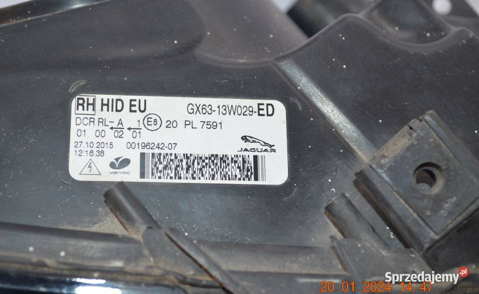 aguar XF X260 lampa przednia prawa GX6313W029 prawe dolnośląskie Wrocław sprzedam