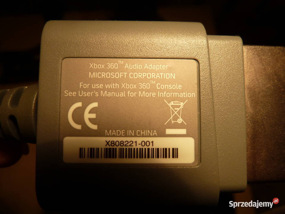 kabel adapter audio do konsoli do gier Xbox 360 przejściówki mazowieckie