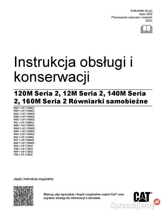 CATERPILLAR 120Mseria 2 140Mseria2 Rowniarka Kraków
