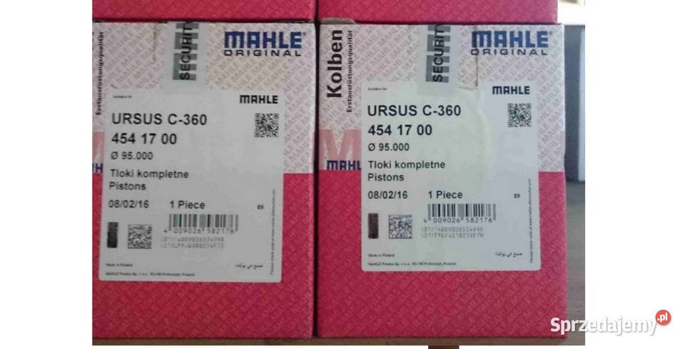 TŁOK URSUS C360 KPL MAHLE 454 17 00 Sworzeń lubelskie Lublin