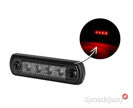 Lampa obrysowa GRAPHITE ciemny klosz 4 diody Lampy obrysowe Godzianów