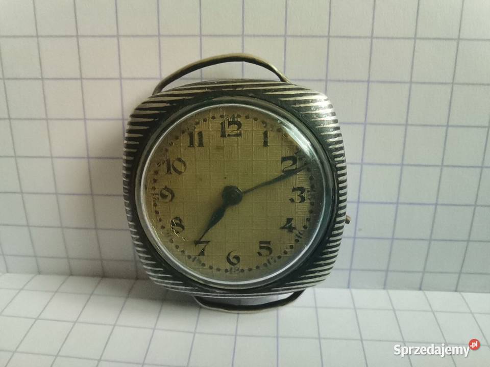 Stary przedwojenny damski srebrny zegarek Art Deco - naprawa