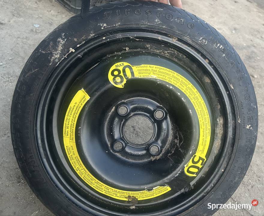 Sprzedam koło zapasowe dojazdowe r14 4x100 dolnośląskie Gębice