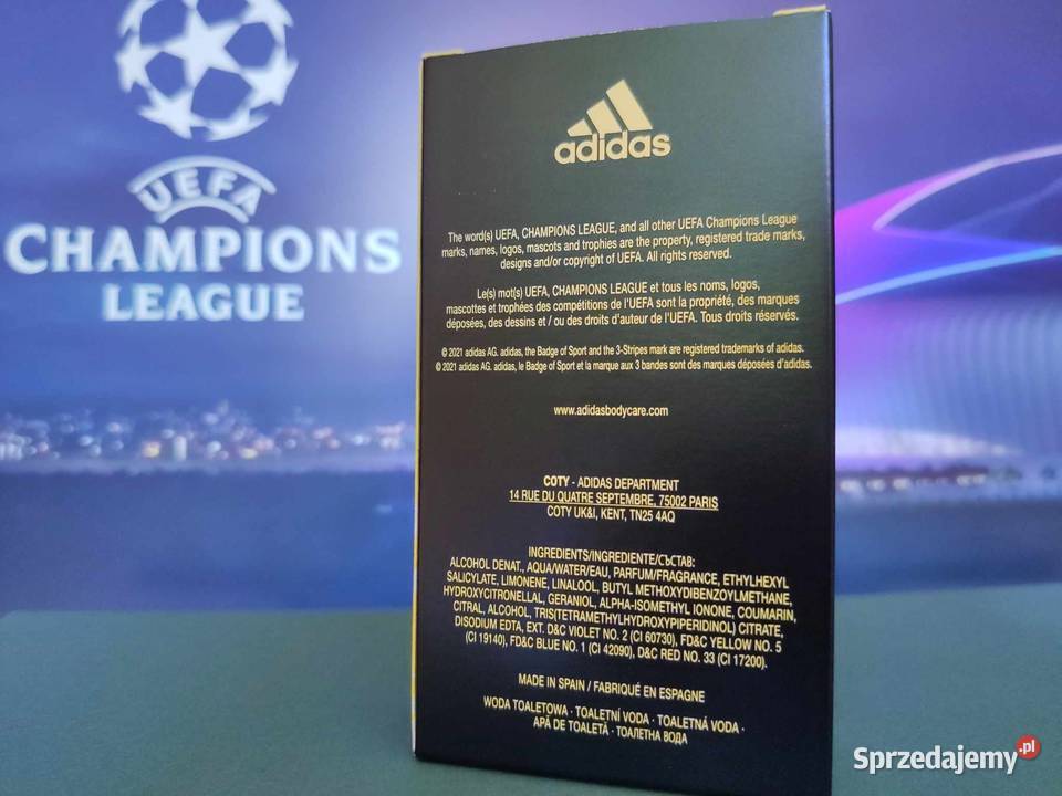 Adidas Champions League UEFA woda toaletowa Perfumy i wody Wietrzychowice