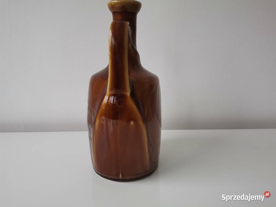Stara butelka Miód Pitny Słowiański porcelt Katowice